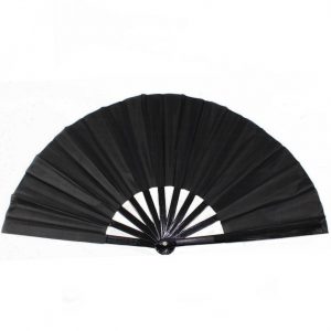 Черный китайский веер для танца Черный китайский веер для танца