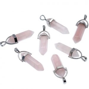 Маятник для биолокации Розовый кварц