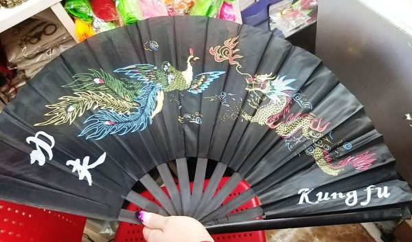 Веер для танцев Дракон и Феникс 2