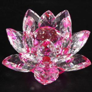 Хрустальный цветок лотоса розовый