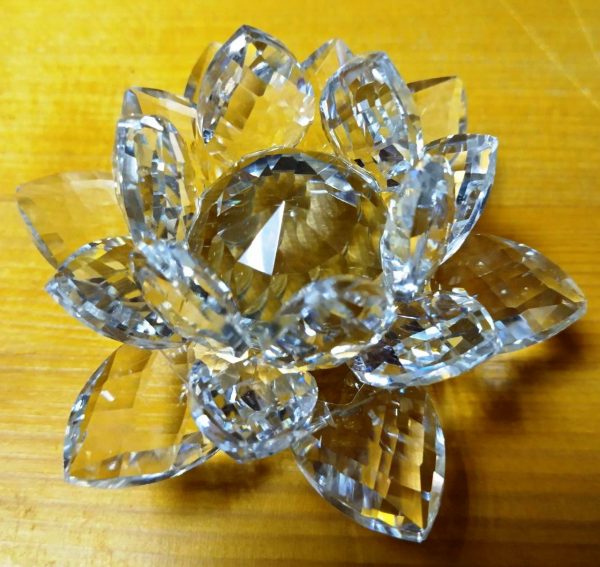 Хрустальный лотос 13 см (2)