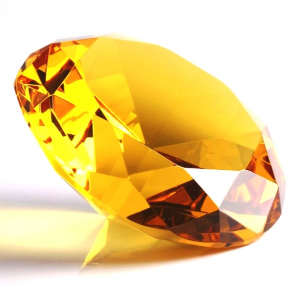 Хрустальный кристалл желтый