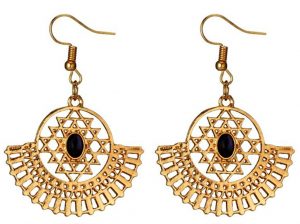 Серьги в этническом стиле из металла