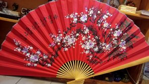 Китайский веер на стену