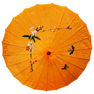 Китайский зонт желтый Китайский зонт желтый